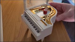 Piano e bailarina - caixinha de música clássica
