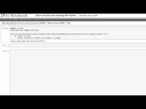 Create Quick Web Scraping with Python