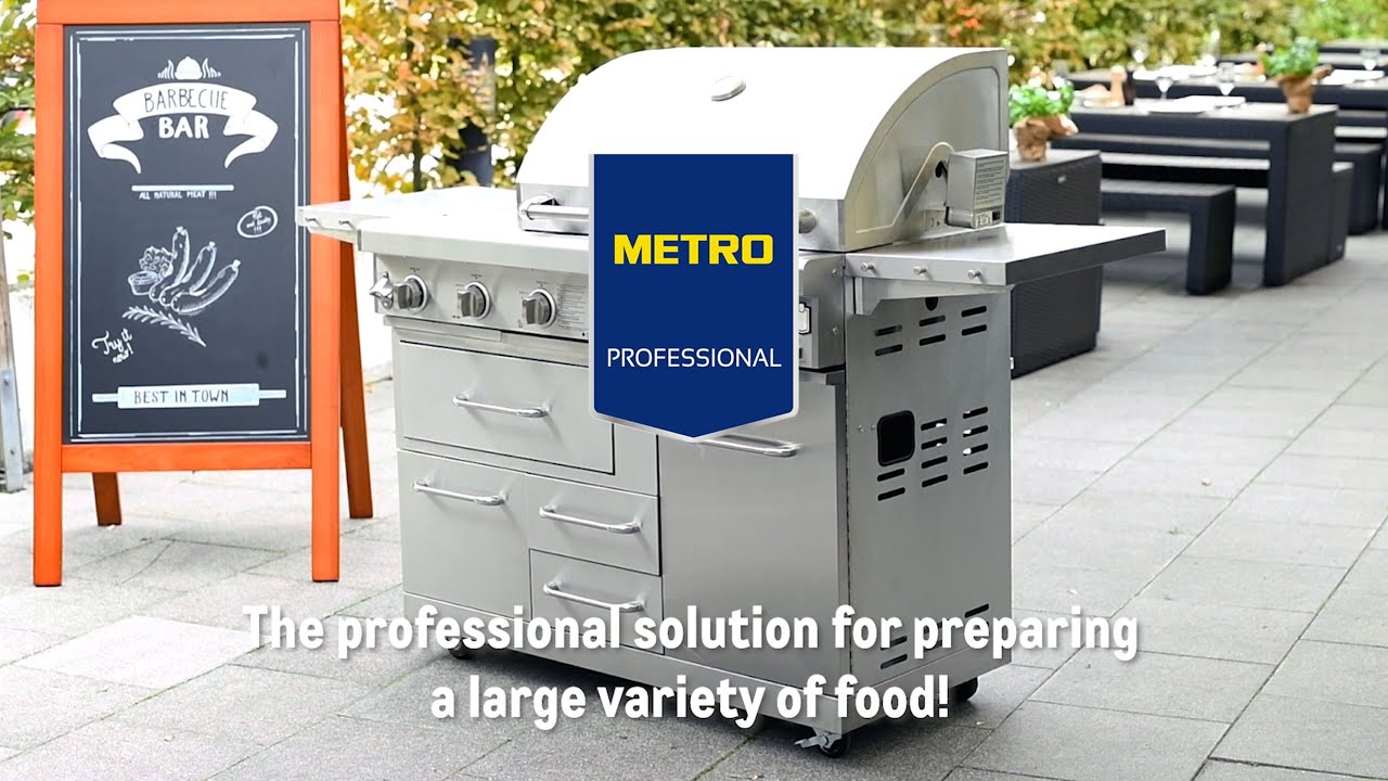 METRO Professional BBQ Stainless Steeel Gas Grill 