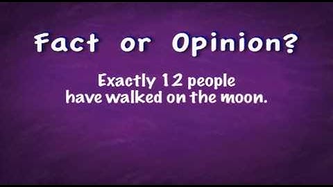 Fact Versus Opinion Song - Educational Music Video