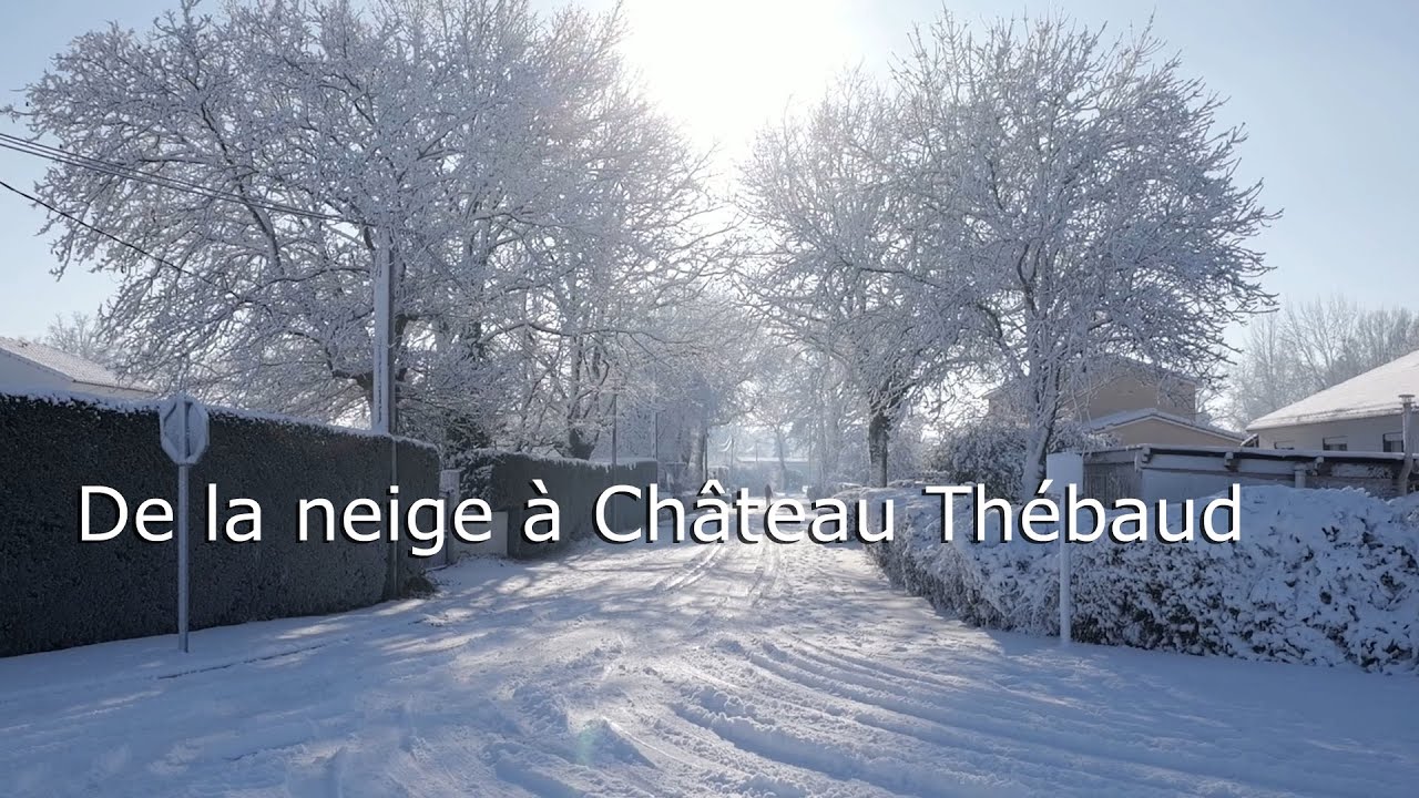 De la neige à Château Thébaud