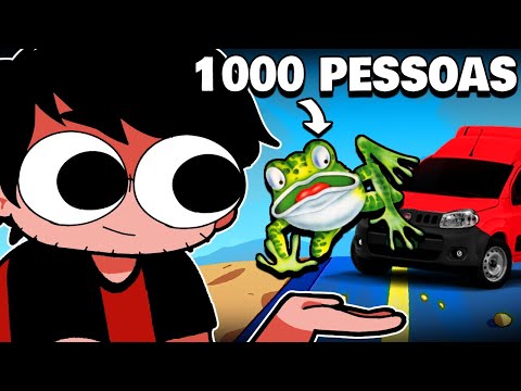 fiz um jogo controlado por 1000 PESSOAS