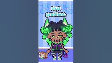 I cooked on the hair for this model. #pixelart #vtuber #live2D #blubbrmuffins