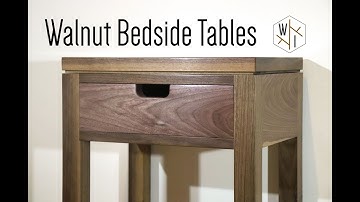 Making Walnut Bedside Tables: Part II