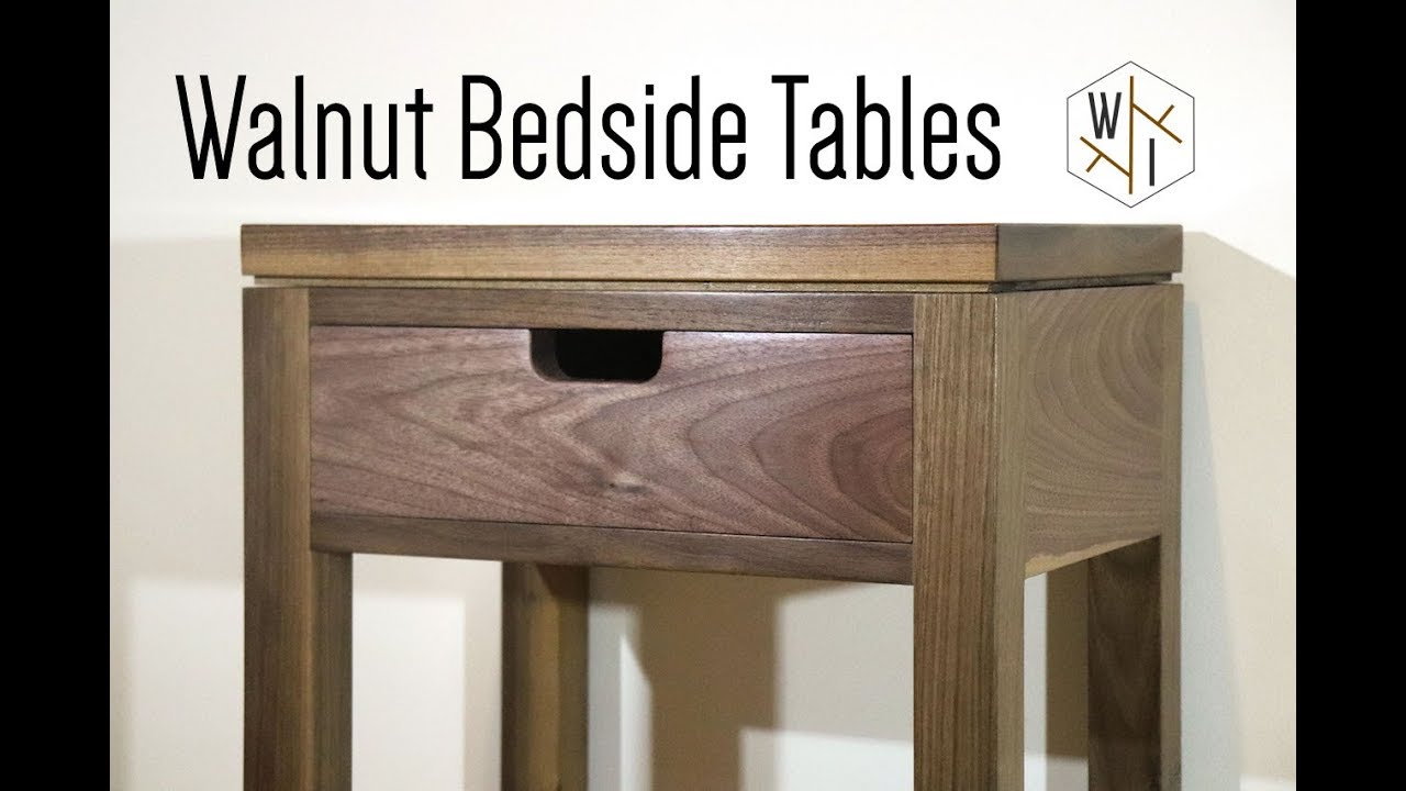 Making Walnut Bedside Tables: Part II