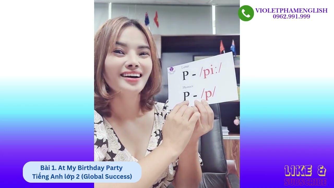 Bài 1.  At My Birthday Party - Tiếng Anh lớp 2 (Global Success) | Cô giáo Violet Pham