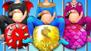 Sirène enceinte vs Vampire vs Elsa en prison ! Bricolages astucieux ! screenshot 5