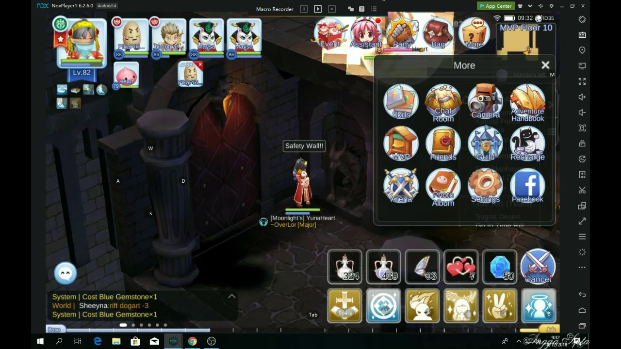 SANTUARY, CLEARANCE, AND SAFETY WALL AT ENDLLES TOWER !! RAGNAROK