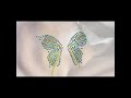 Colorful Butterfly rhinestone crystal hotfix transfer for garment shoes hats