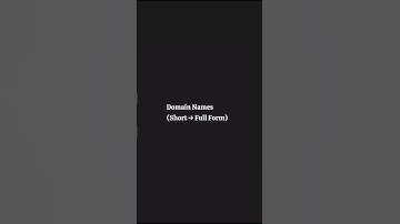 Types of Domain Names #DomainNames #Educational #Study #Shorts #DotCom #TechLearning #Jhinuk