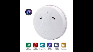 how to use FISSIONER WH32 smoke detector wifi hidden camera