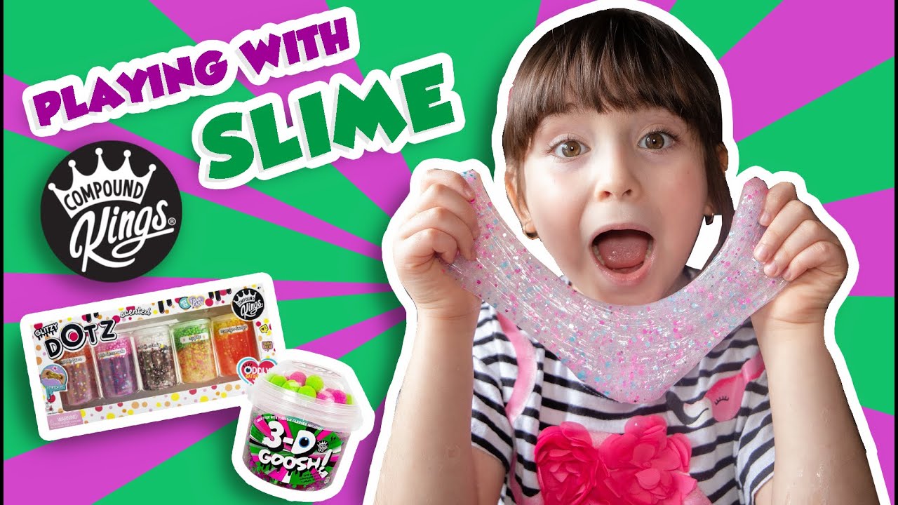 COMPOUND KING SLIME PLAYING AND REVIEW /ARIANNA VLOGS / 