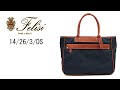 Felisi」ナイロン×レザー ビジネストートバッグ「14/26/3/DS」の商品