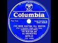 1935 Vic Berton - I’ve Been Waiting All Winter (Chick Bullock, vocal)