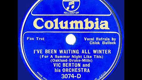 1935 Vic Berton - I’ve Been Waiting All Winter (Chick Bullock, vocal)