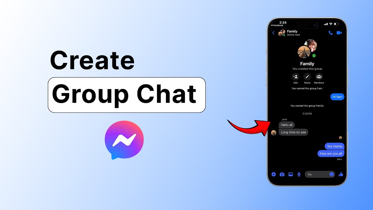how to create new group in fb messenger
