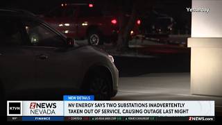 Power outage last night impacted 15,000 customers in downtown Reno