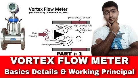 Vortex Flow Meter || Part 1 || Basic details & working Principle || By DARSHAN H JETHWA | Instrument