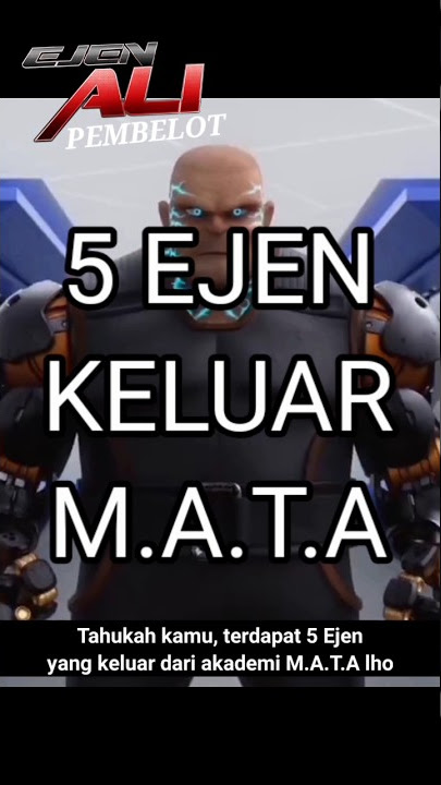 5 EJEN YANG KELUAR DARI M.A.T.A #shorts