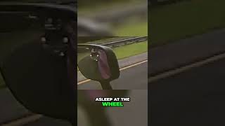 Sleepy Trucker Crash: Urgent Reminder to Pull Over and Stay Safe! #shorts