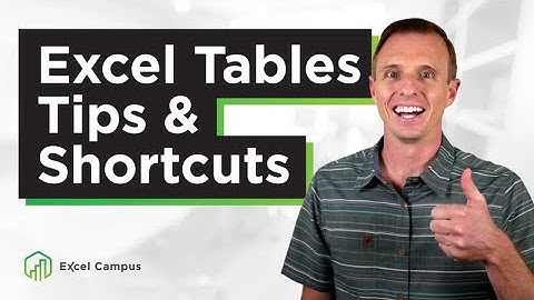 Quick Tips And Shortcuts For Renaming Your Excel Tables