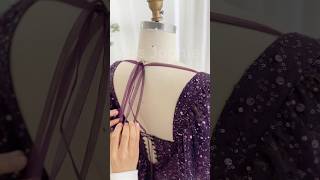 Custom orders. Sequin lace plum high low prom dress. #dress #prom #fashion #sewing #plussize
