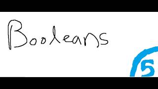 UIL Computer Science Episode 5: Booleans