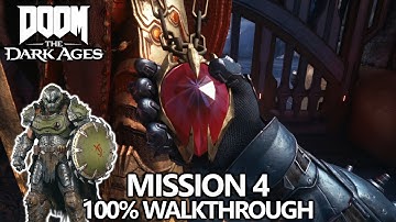 DOOM The Dark Ages - 100% Walkthrough - Mission 4 - All Secrets, Collectibles, Upgrades & Challenges
