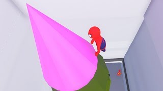 Супергерои ВСАДНИК РАКЕТЫ в HUMAN FALL FLAT пластилиновые герои Володя Человек Паук и Железный Человек