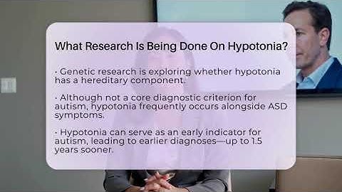 What Research Is Being Done On Hypotonia? - Answers About Autism