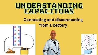 Capacitor Example Problem – connecting and disconnecting a battery