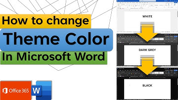 How to Change the THEME COLOR for Microsoft Word | Change the look and feel of Microsoft Word 365