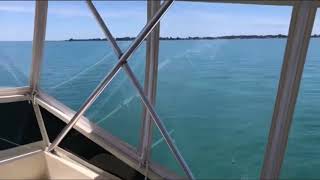 1988 Viking Yachts 44 Motor Yacht running on Lake St. Clair