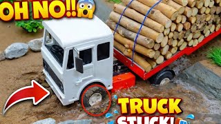 Mini Log Truck Stuck in Mud! 😱 Kids Rescue Story &amp; Fun Adventure
