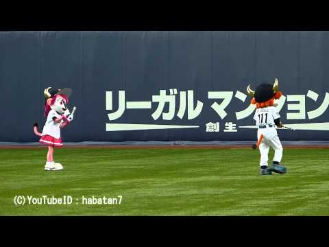 130310　オリックス vs 日ハム　ブルベルの応援パフォーマンス　赤田　大引