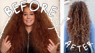 DIY DOUBLE UNICORN HAIR CUT | HOW TO GET LAYERS IN CURLY HAIR | FIRST TRY - FAIL?!? | Mila Wendland