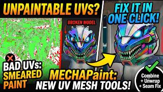 MechaPaint vs. Bad UV Maps — Painting on Meshes That Shouldn't Be Paintable