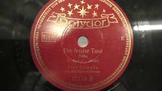 Fred Dompke zither orch:  Die fesche Toni. (ca 1950).