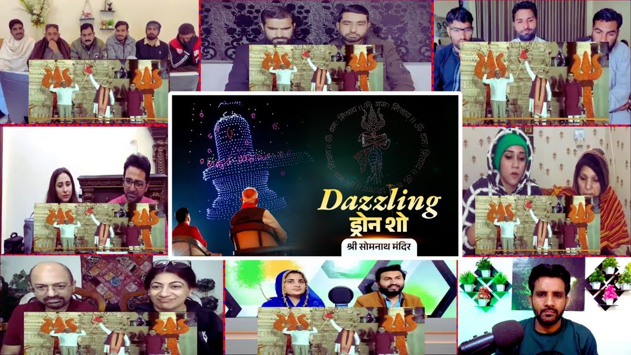 Pak Reacts to PM Modi witnesses a spectacular drone show at Shree Somnath Mahadev Mandir | Reaction