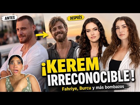  😱 ¡KEREM BÜRSIN IRRECONOCIBLE! + BOMBA con Fahriye Evcen y Burcu Özberk |series turcas 