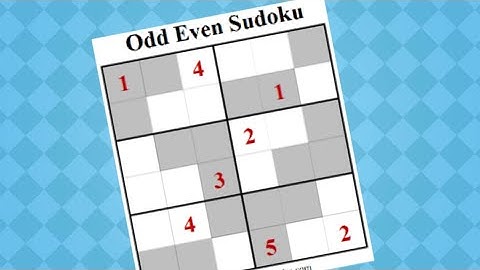 How to solve an Odd-Even Sudoku | Step by Step solution | Sudoku variants