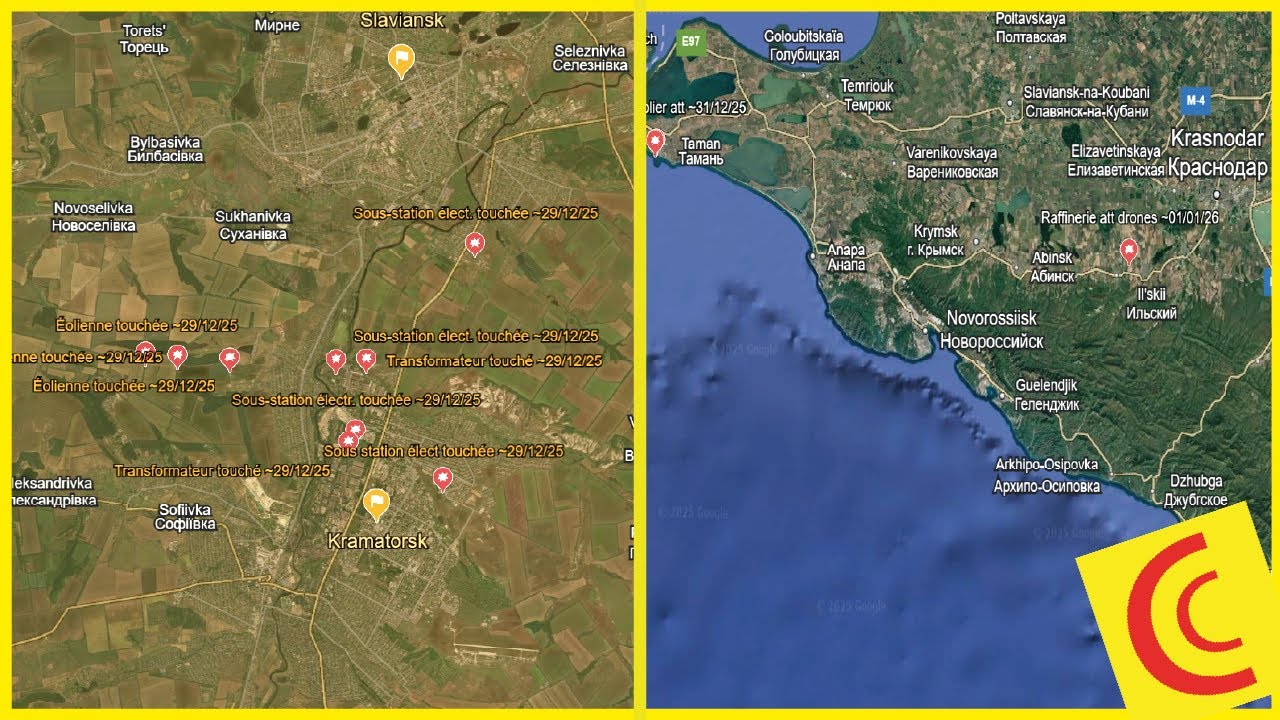 Conflit Ukraine 02/01/26 : les infrastructures énergétiques des 2 pays particulièrement visées