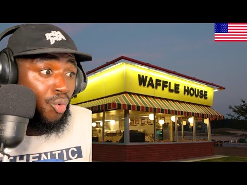 British  Reaction to Waffle House – CANT BELIEVE THEY ARE OPEN 24/7!