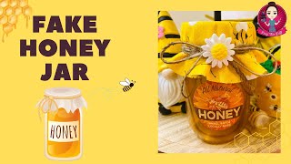 Let's Make a Fake Honey Jar! #fakebake #honey #peepthisyall