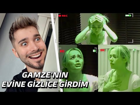 GAMZE'NİN EVİNDE GİZLİCE KALIP KORKUTTUM ?! @GamzeKarta