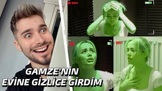 GAMZE'NİN EVİNDE GİZLİCE KALIP KORKUTTUM ?! @GamzeKarta