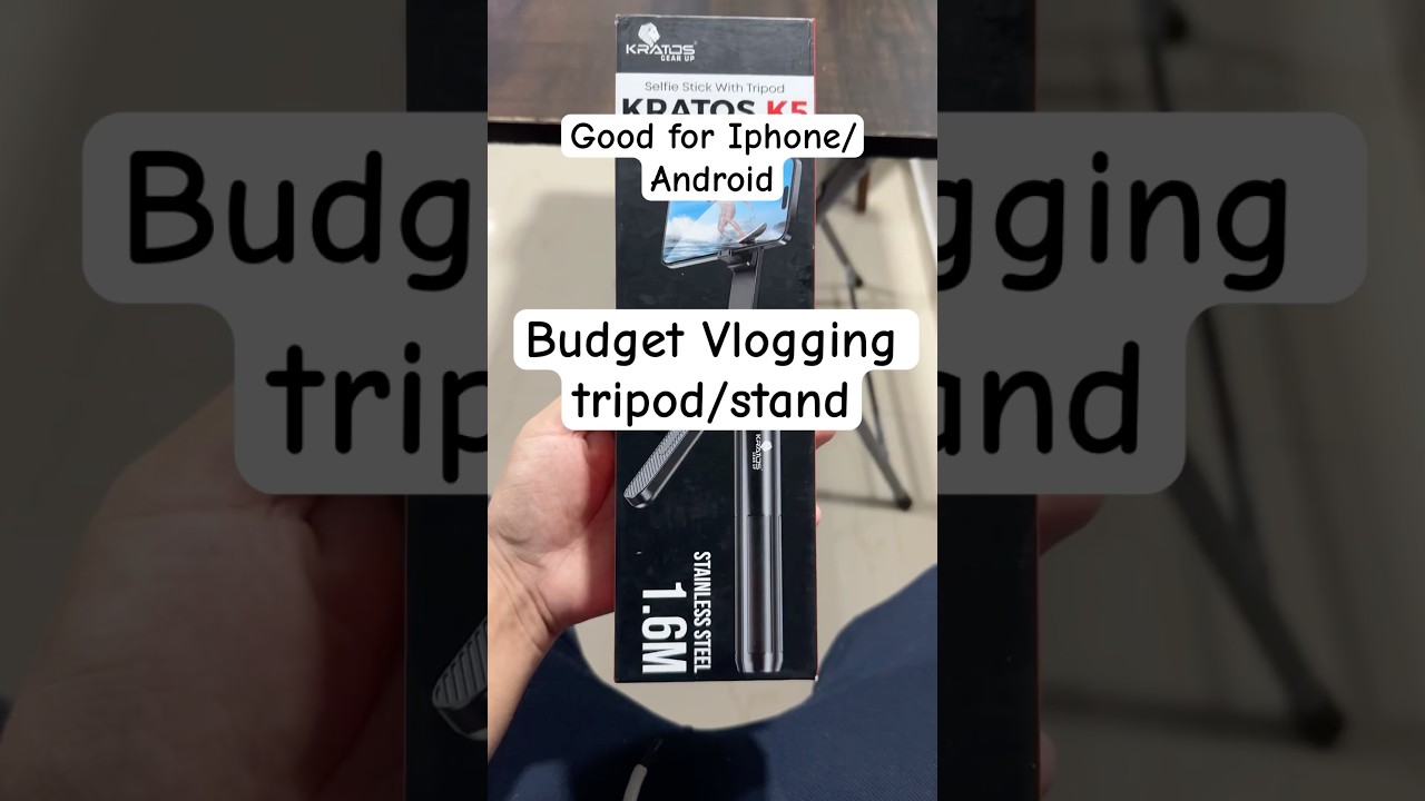 Budget vlogging stick and tripod with warranty