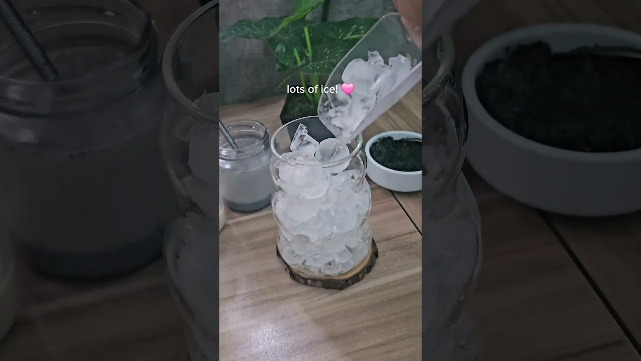 Iced Black Sesame Latte