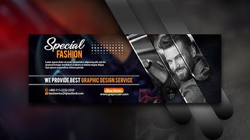 How to make a promotional banner design | Adobe Photoshop Tutorial