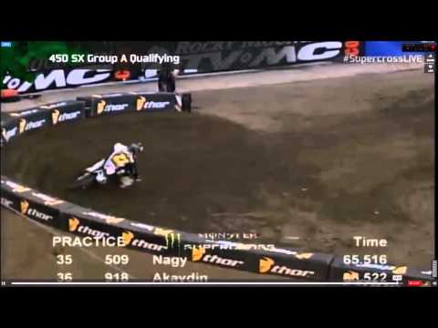 Jason Anderson CRASH @ Anaheim 3 Supercross (Monster Energy Supercross Round 5)
